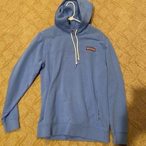 VV blue hoodie shep shirt
